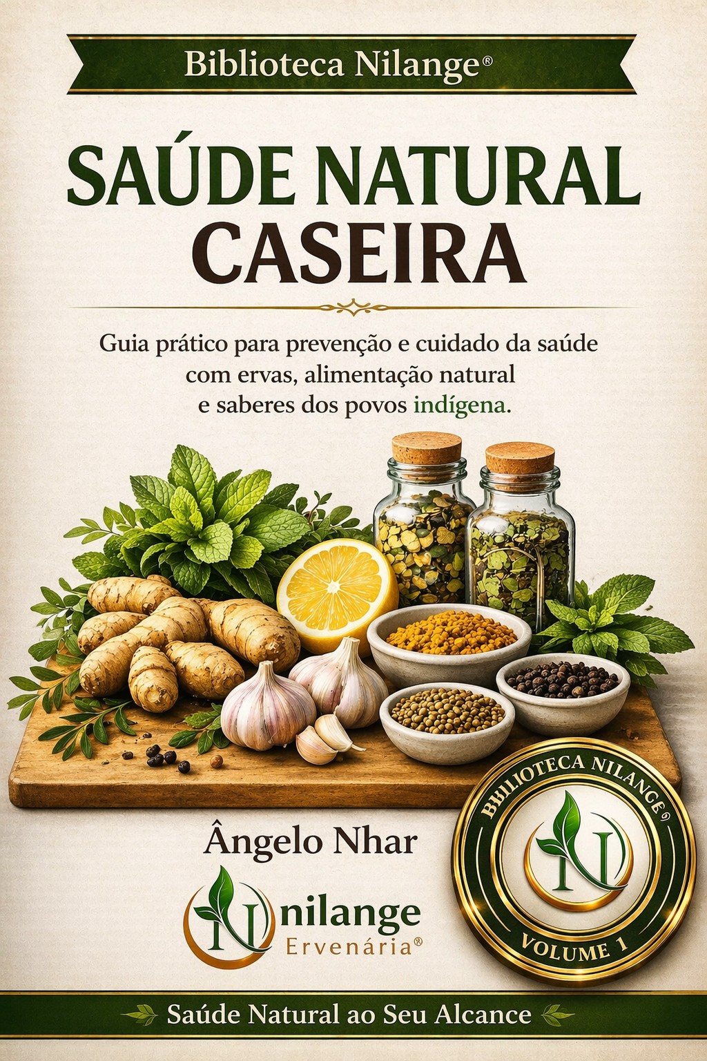 Capa — Saúde Natural Caseira – Volume I