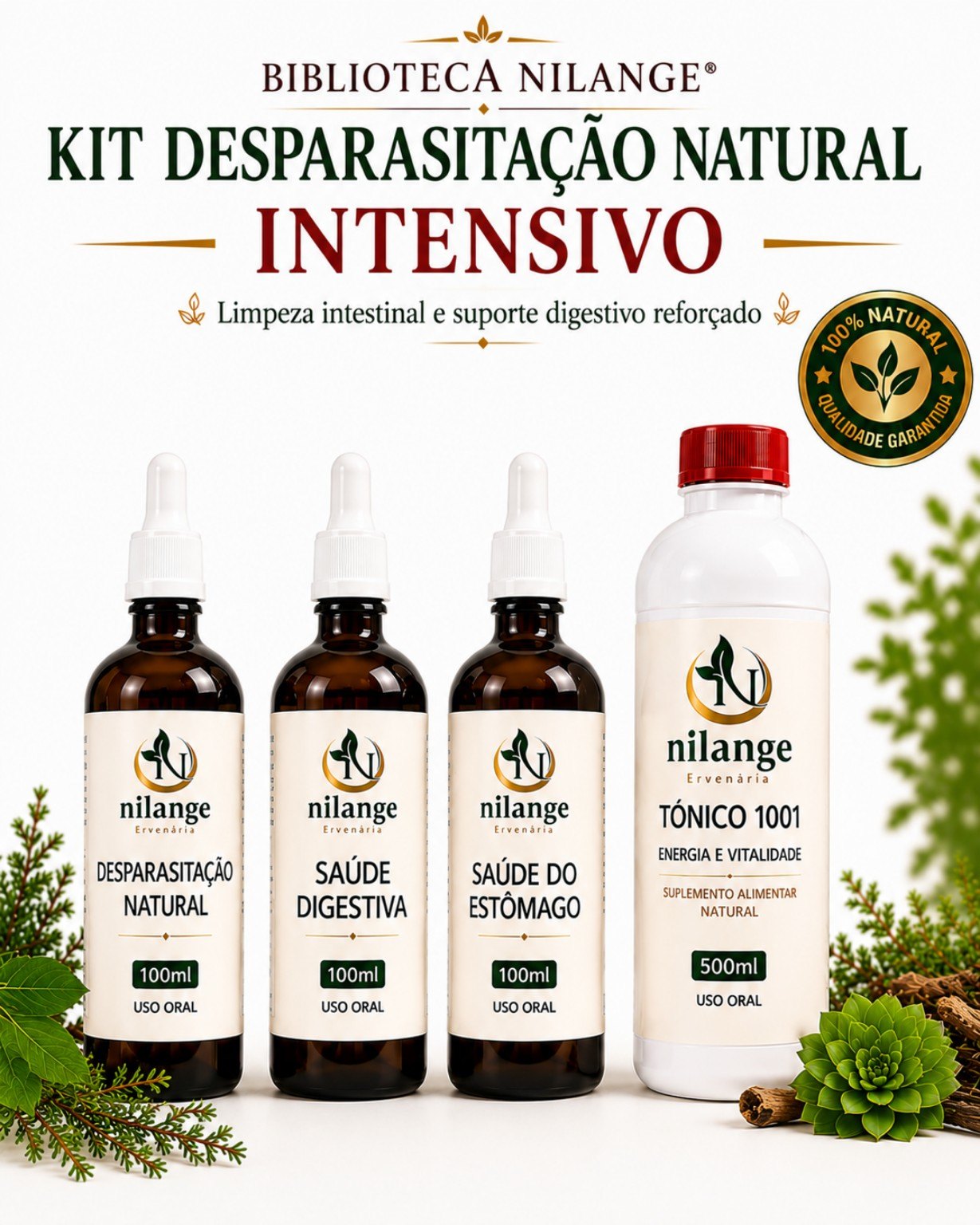 Kit Desparasitação Natural Intensivo
